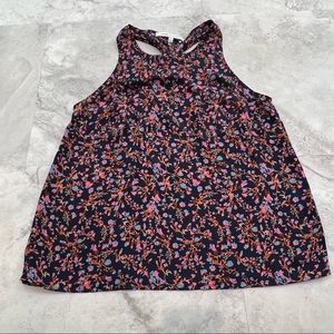 Collective Concepts Stitch Fix Size Small Floral Tank Top Navy